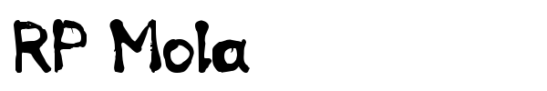 RP Mola font preview